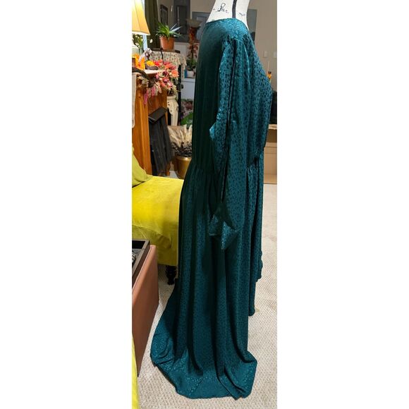 Alexa B Nites Jade Teal Jacquard Evening Gown – Woman’s 18W - Picture 6 of 9